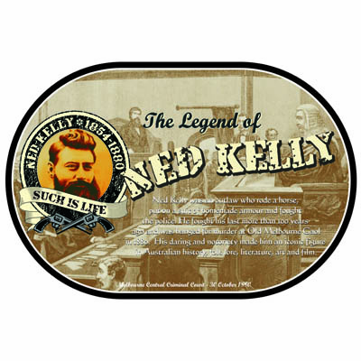 NED KELLY PLACEMAT (PVC)